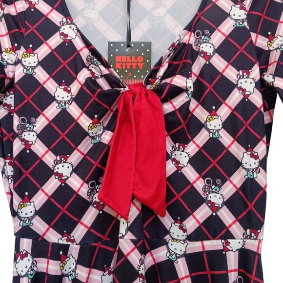 Unique Vintage x Hello Kitty Dress Christmas Size MEDIUM 6/8 New NWT - Picture 5 of 13